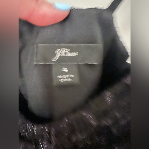 JCrew Metallic Lace Dress - Picture 4 of 6